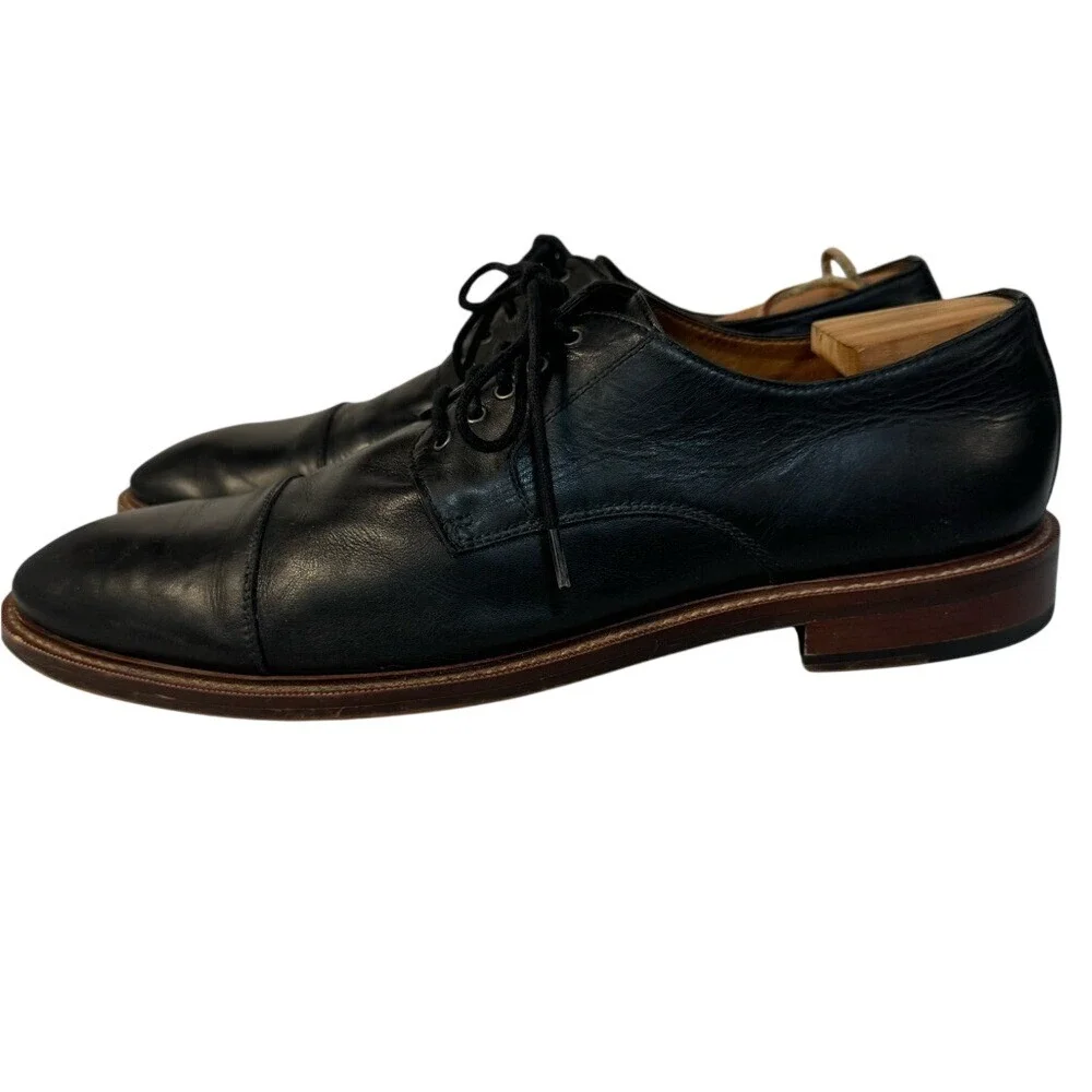 BLAKE MCKAY Cap-toe lace-up leather‎ dress shoes, Size 11, GUC